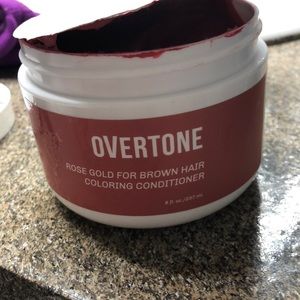 Overtone rose gold for brown hair